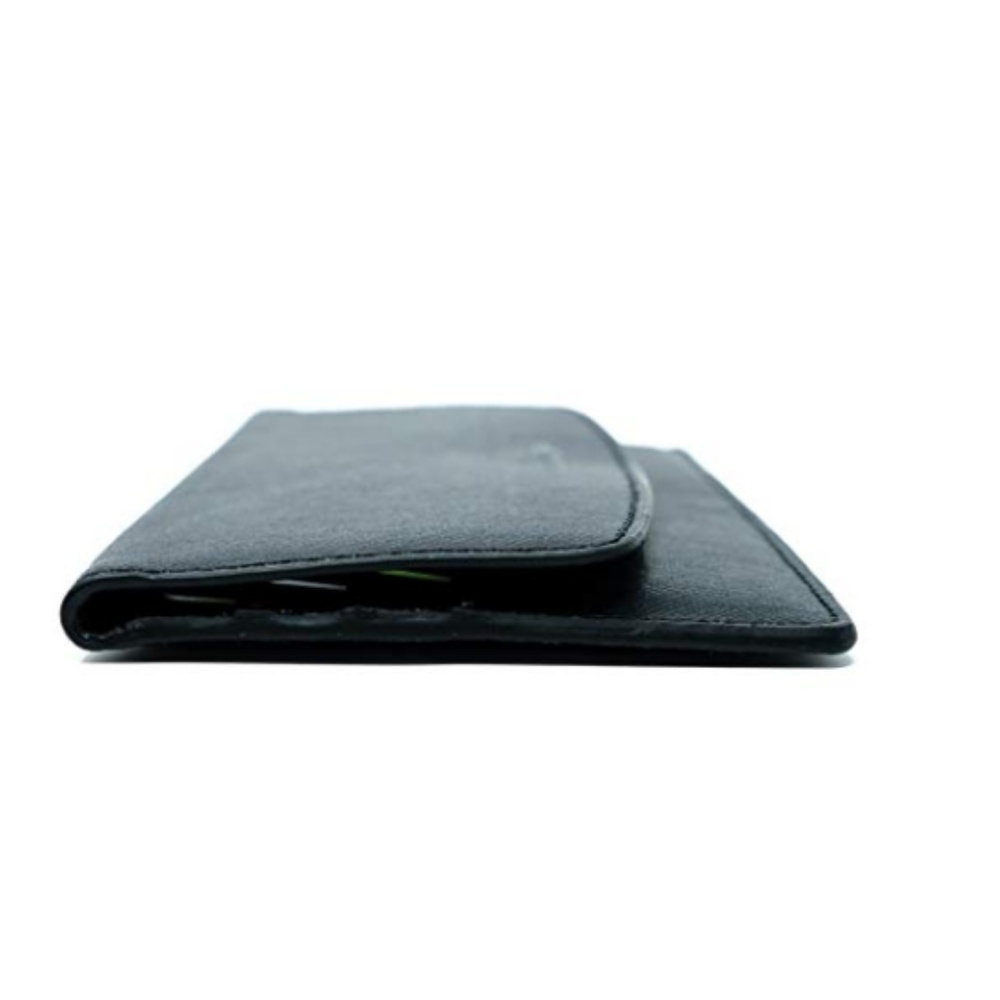 Italian Leather Light Weight Slin Thin Flap Wallet - Picture 4 of 7